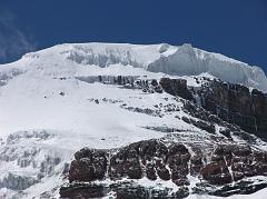 Ecuador Chimborazo 04-06 Ventimilla Summit From Whymper Refuge Close Up Here is a close up view of the Ventimilla (6267m) summit of Chimborazo from the Whymper Refuge.